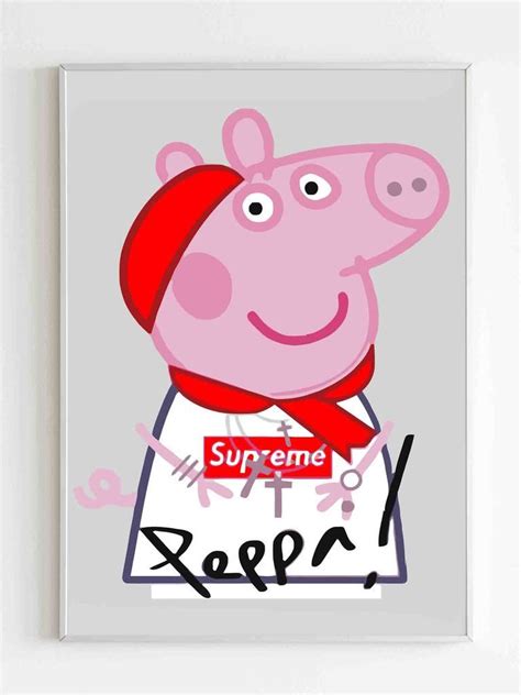 peppa pig gucci supreme